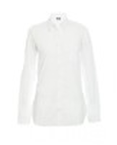 White Cotton Langarm-Shirt