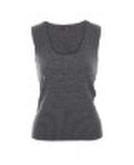 Grau U-Ausschnitt Tank Top