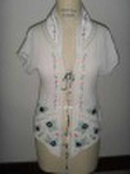 Embroidered cotton blouse