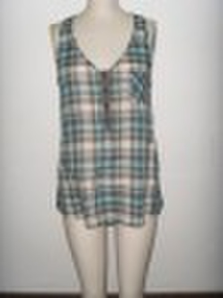 cotton yarn dye tank top