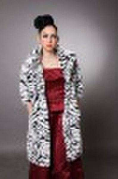 Женская мода искусственного меха пальто