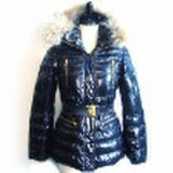 Women's Jacket, Fur at Collar, Zip Pocket