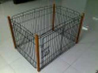 wooden dog cage