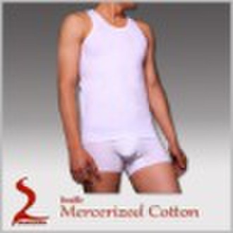 Double Mercerized cotton Men Tank Top,Men underwea