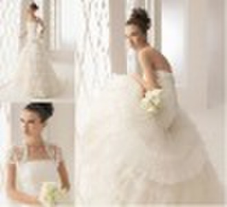 superior quality yarn floor-length wedding gown AM