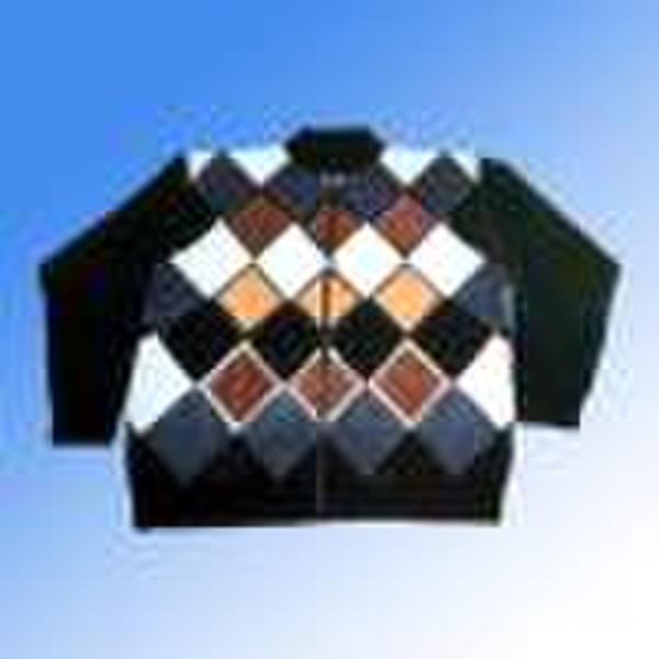 Men's Suede Patch Sweater