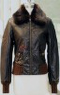 fashion women washed PU jacket