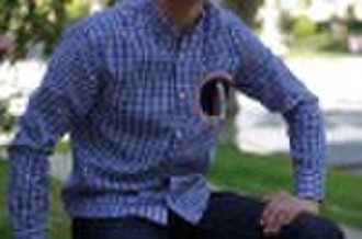 men's long sleeve yarn dyed woven shirts