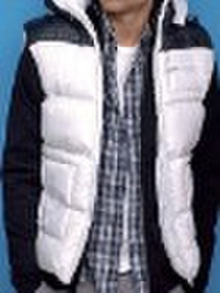 Men's reversible sleeveless puffy jackets