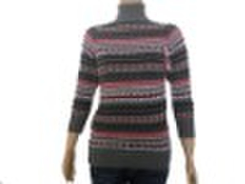 ladies' jacquard sweater HY-044