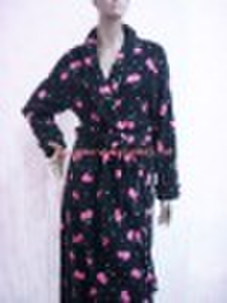 coral fleece robe