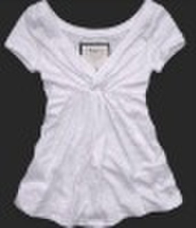 Woman Fashion Shirt in Cotton Material t with Shor