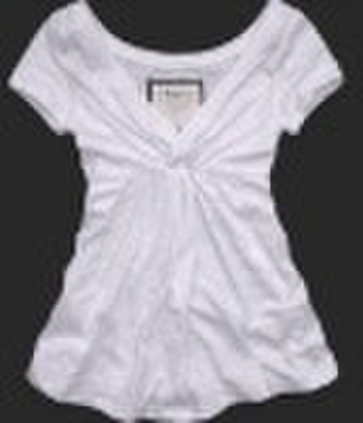 Woman Fashion Shirt in Cotton Material t with Shor