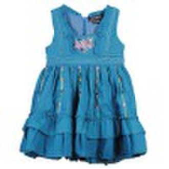 Cotton Woven Net Color Embroidery Lace Sleeveless