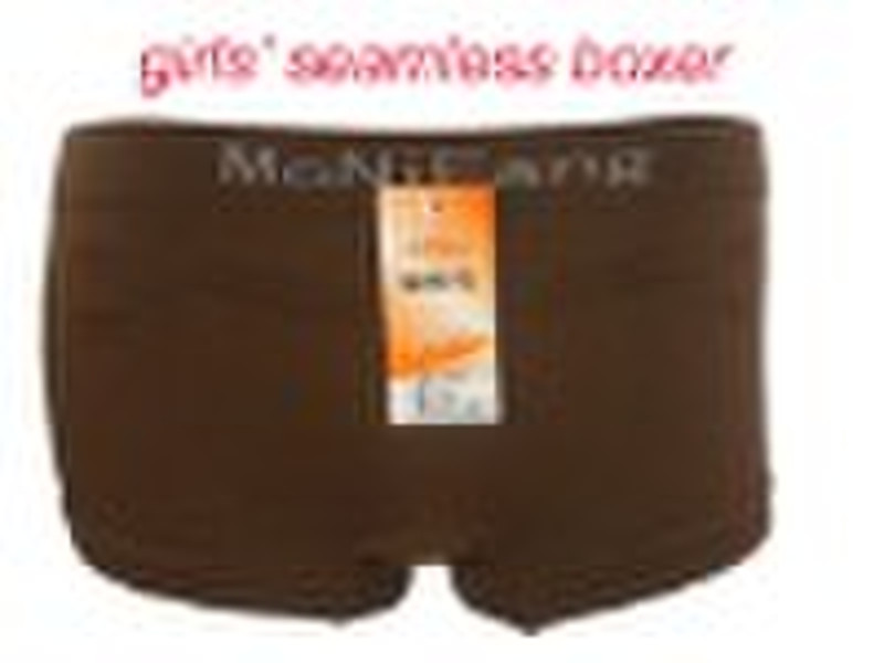 100% polyeamide  girls stock seamless boxer