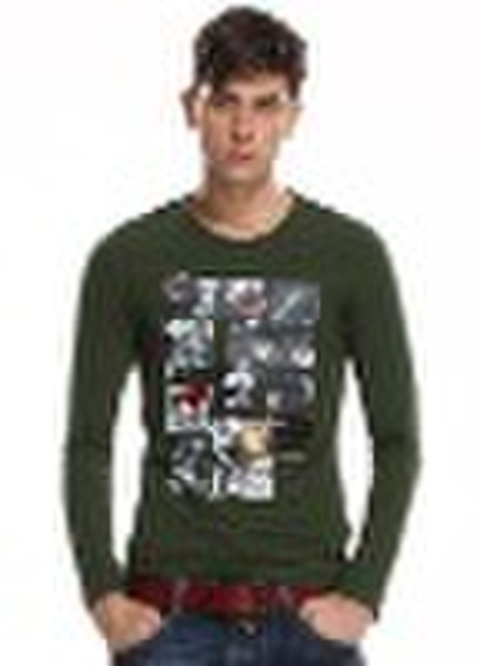 2010 Autumn clothing Men's long sleeve and O-n