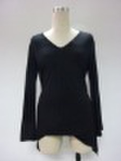 Stylish Korean Style V shape lady T shirt,women St