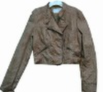 washed pu women's jackets