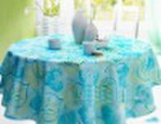 Embroidered & printed polyester table cloth