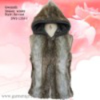 fashion lady's fur coat
