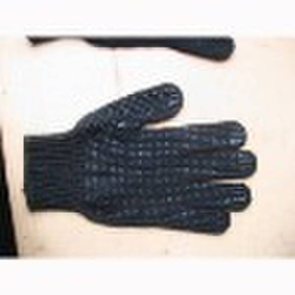 Winter Cotton Work Gloves with PVC dotted