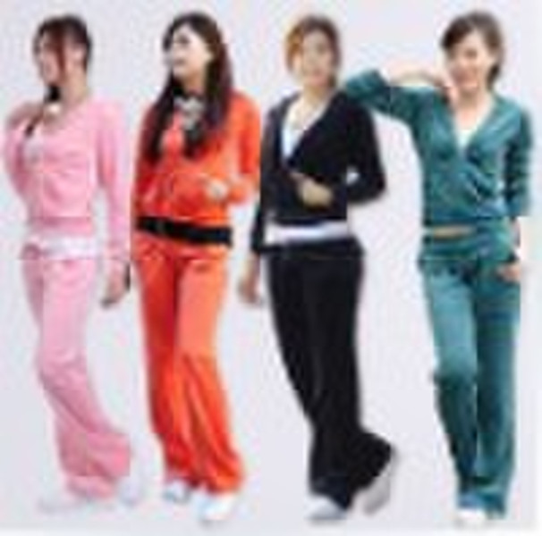 2011 New Ladies Velour  tracksuit