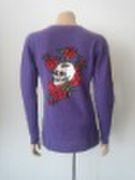 Intarsia Cashmere Sweater for lady