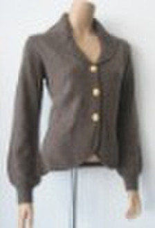 Women lantern sleeve cashmere sweater