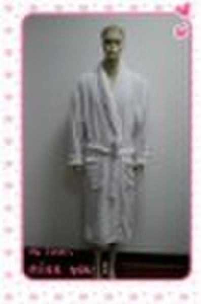 coral fleece bathrobe