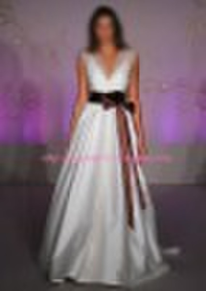 1053 sleeveless full gathered skirt bridal ball go