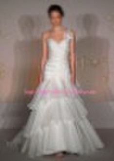 8015 Ivory Silk Organza bridal gown custom size an