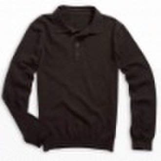 men's long sleeve polo shirt