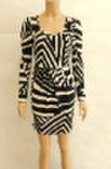 zebra printed dress