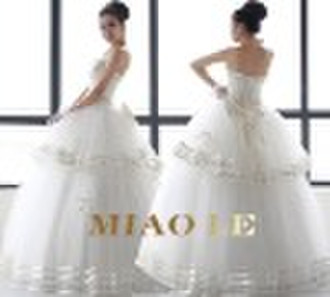 2011 modern design floor-length romatic wedding dr