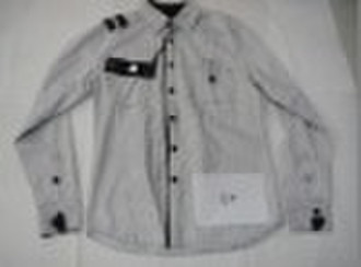 printed men's long shirt