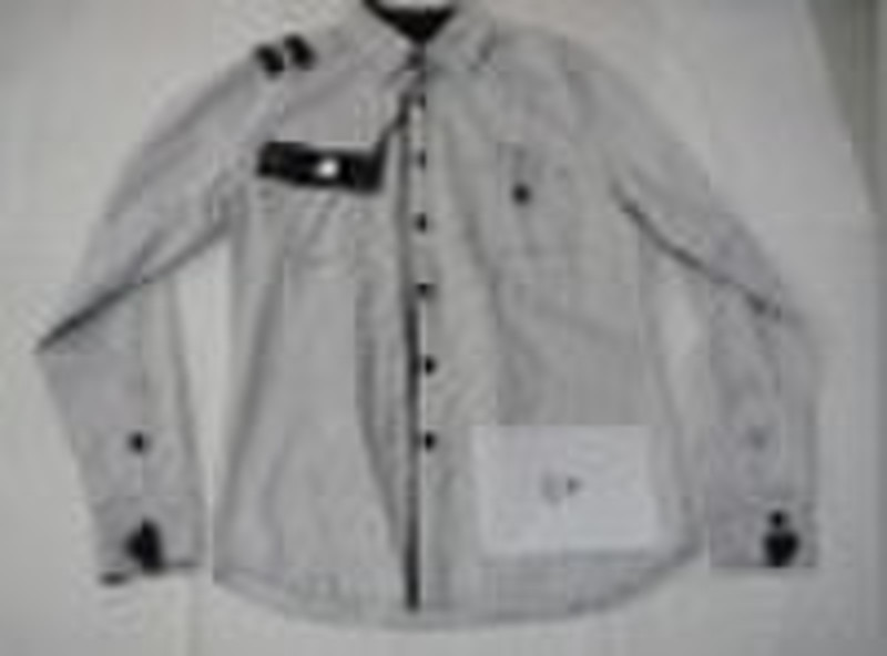 printed men's long shirt