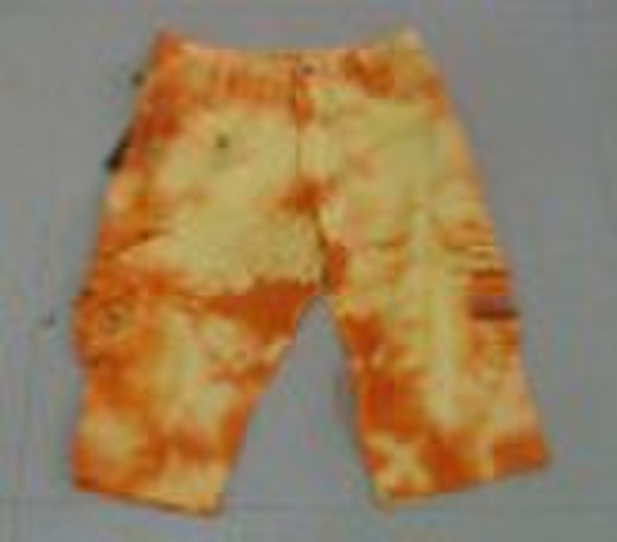 shorts with tie dyed