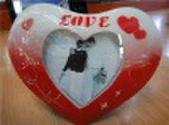 exquisite heart style glass photo frame