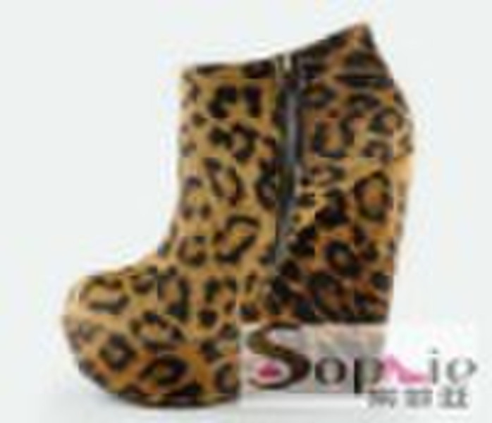 2010 neue Art und Weise Leopard-Korn-Lady Stiefel