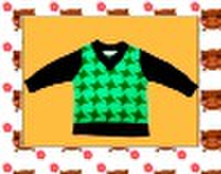 Children's computer knitted sweater