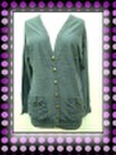 Ladies' 12G Knitted Cardigan