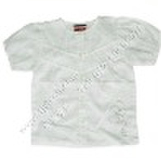 girls woven short sleeve shirt