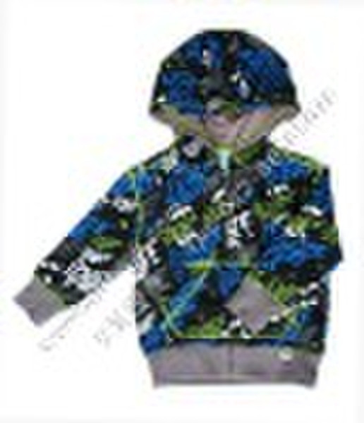boys knit long sleeve hoodie