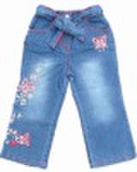 Girl denim pants jeans stock G008#blue