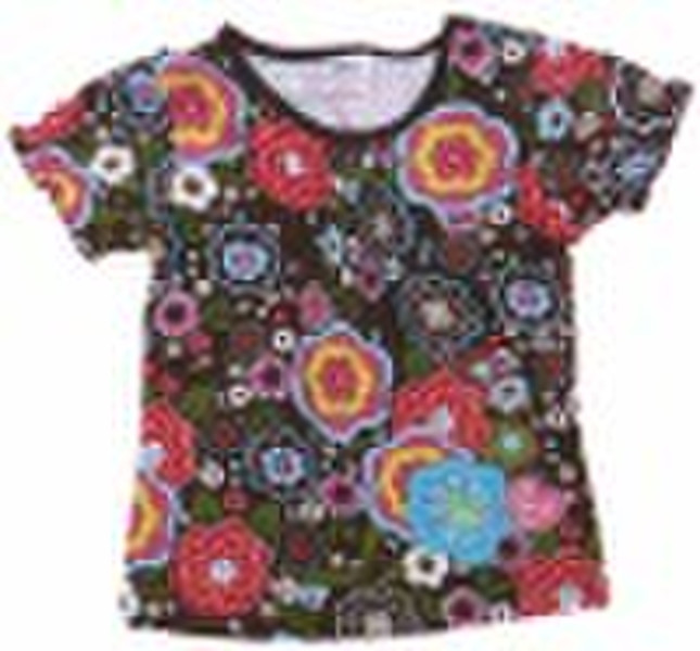 Girl summer top/children wear stock K560# lavander
