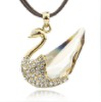 swarovski crystal necklace Swan