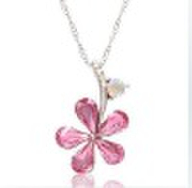 Swarovski crystal necklace flower,swarovski elemen