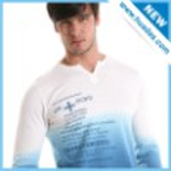 Men's brand cotton printed sweater