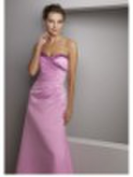 2010 new arrival heavy satin evening dress