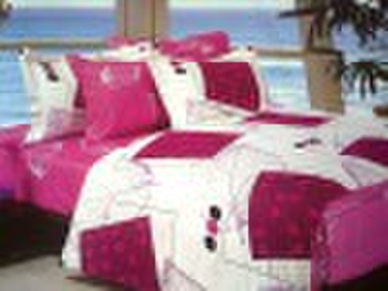 bedding set with 4pcs pure cotton printing